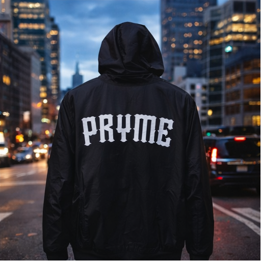 PRYME Windbreaker Jacket – White Rose Edition