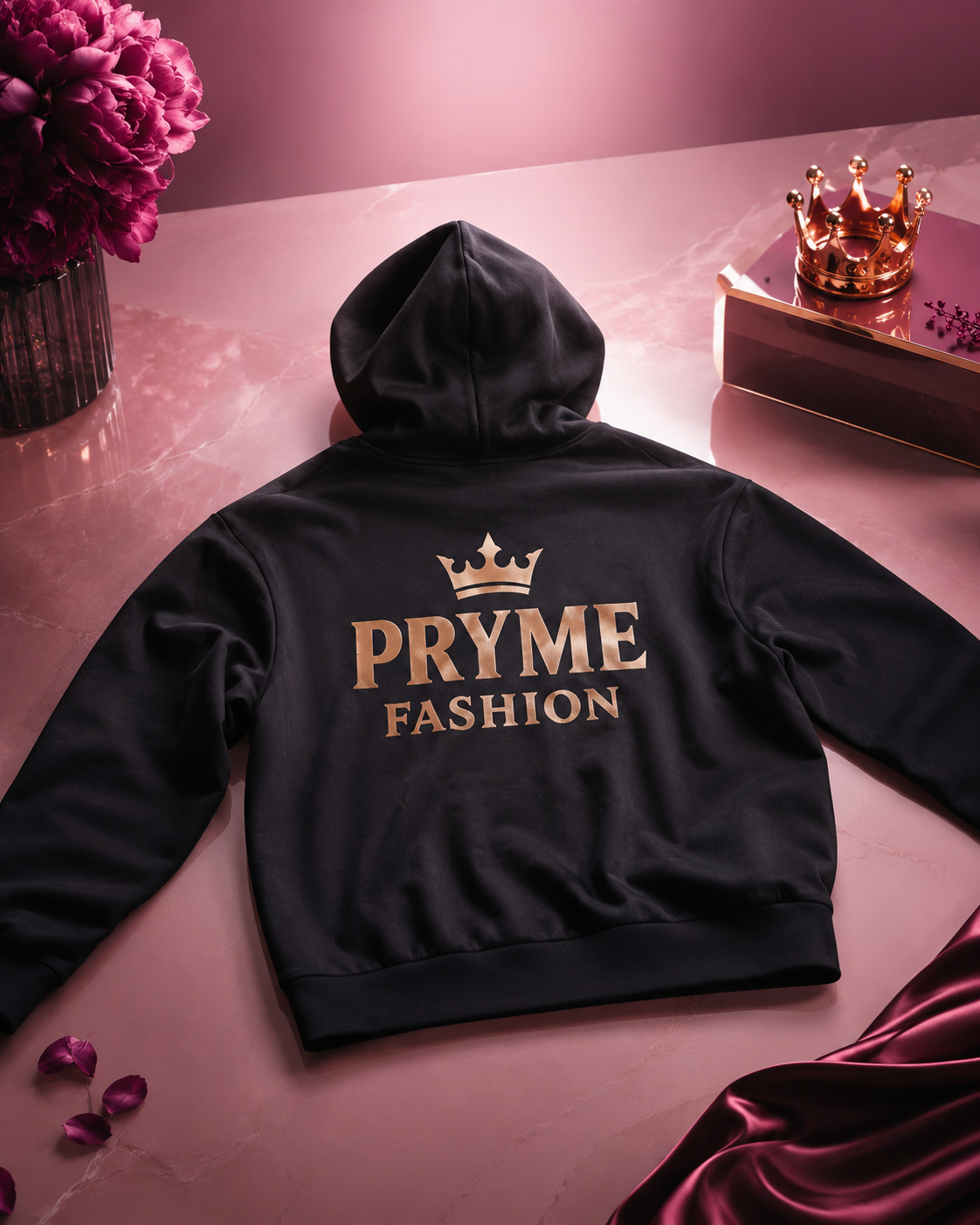PRYME Oversize Hoodie - Golden Crown Damen