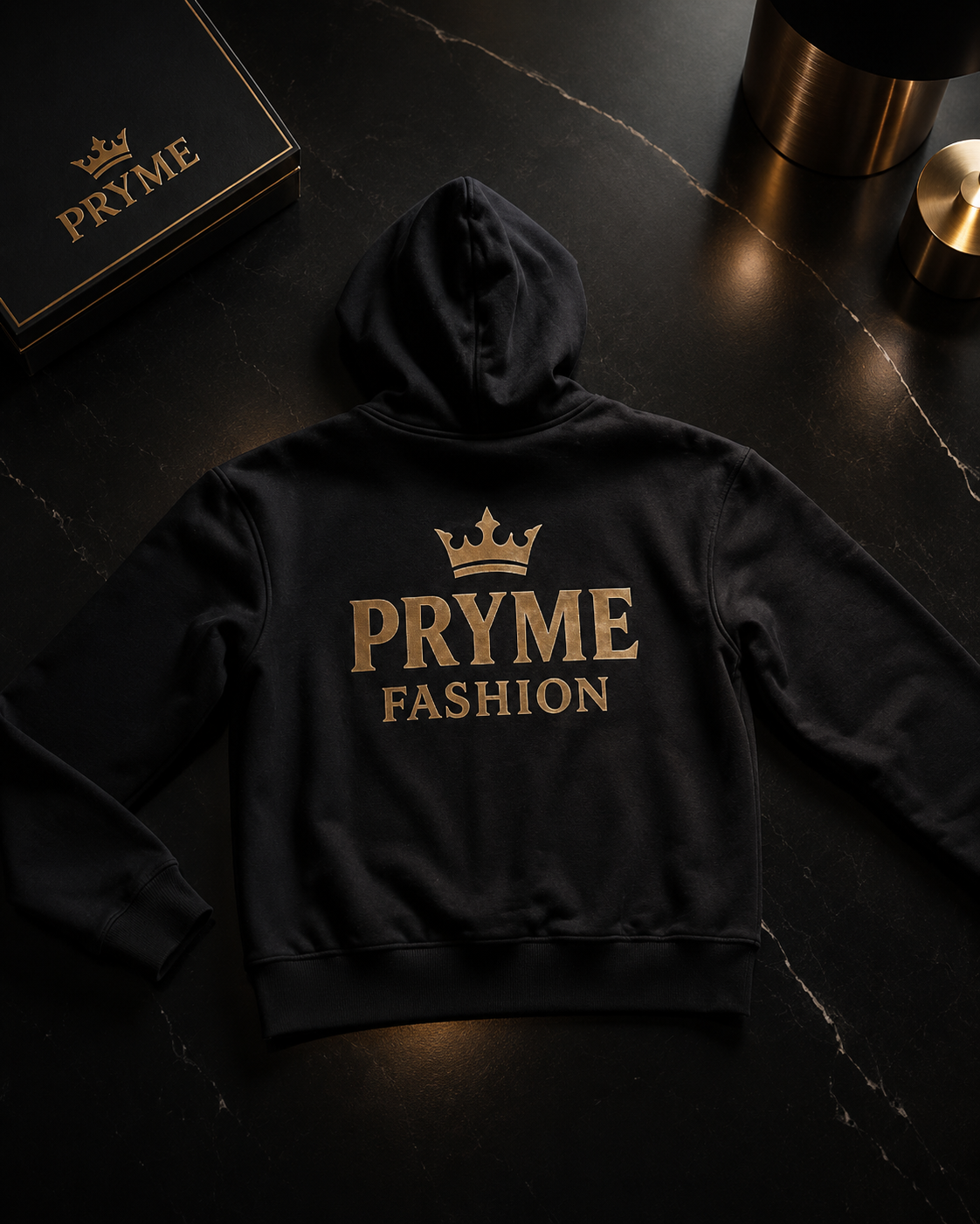 PRYME Oversize Hoodie - Golden Crown Herren
